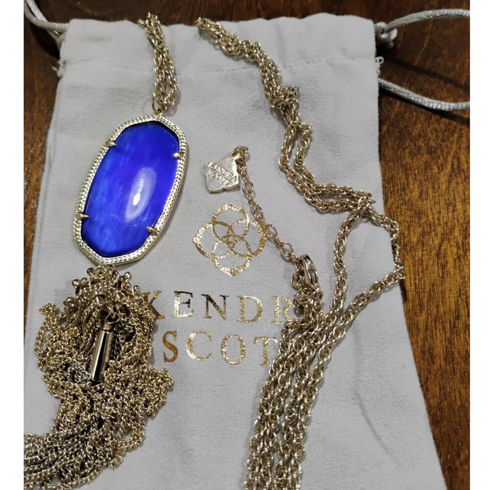 Kendra Scott Rayne Long Pendant Necklace Gold Tone